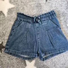 アプレレクールデニムショートパンツ ウエストゴム