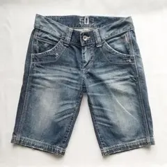 EDWIN BLUE TRIP 503　古着デニム ショートパンツ