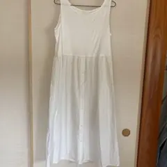 GU ノースリーブ 切り替えシャツワンピース