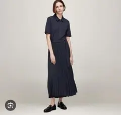 トミーヒルフィガー　TOMMY HILFIGER プリーツポロワンピース