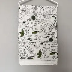 IKEA イケア 布地 2008年デザイン 鳥と植物柄 192×71 廃盤