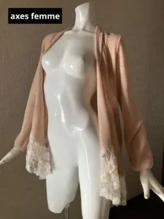 ✰axes femme　裾レースカーディガン　森ガール　グランジ　ロリータ