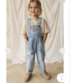 JAMIE KAY デニムオーバーオールAntique Blue