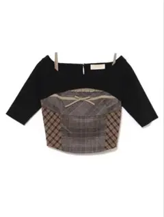 ANDMARY Nancy check set tops beige - メルカリ