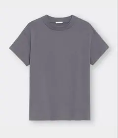 GU 半袖　スムース Tシャツ グレー 無地のサムネイル