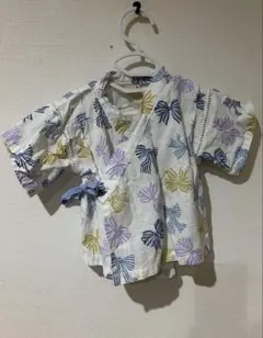 petit main 甚平 80サイズ リボン柄