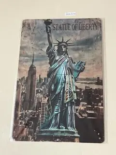 STATUE OF LIBERTY ブリキ看板 レトロデザイン