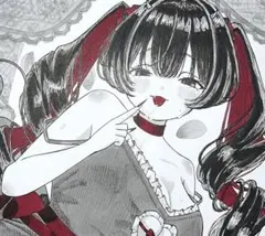 k*l様 オリジナル 手描きイラスト アナログ 中色紙