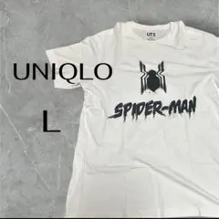 【UNIQLOUTコラボ スパイダーマン Tシャツ Lサイズ ホワイト 使用感有