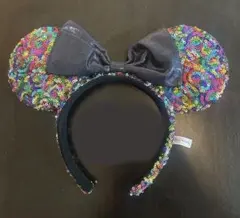 レア★ディズニー★ミニーカラフルスパンコールカチューシャ