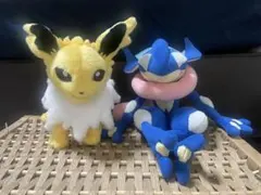 サンダースとゲッコウガのぬいぐるみセット