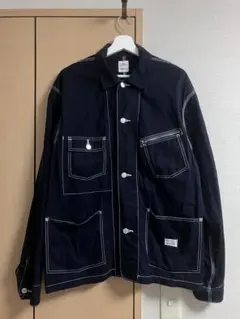 希少 BEDWIN デニムカバーオール 濃紺 ショップコート ペンキ ベドウィン 希少 BEDWIN デニムカバーオール 濃紺 ショップコート ペンキ ベドウィン