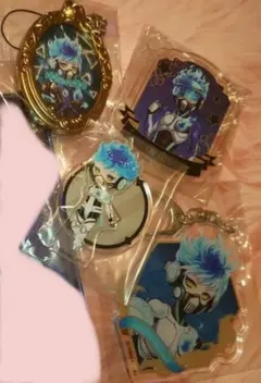 ツイステ オルト ミニアクスタ キーホルダー バッジ グッズセット