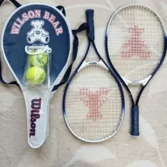 Wilson BEAR キッズテニスラケット 2本セット ケース付き
