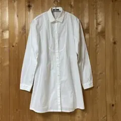 COMME CA ISMコムサイズム シャツワンピース　白