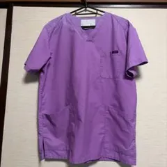 FOLK パープル Vネック スクラブ M