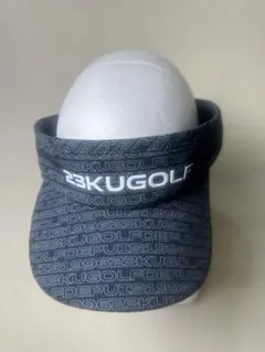 23区GOLF ゴルフバイザー 総柄 ロゴ ブラックのサムネイル