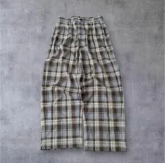 archive wide check slacks pants fade Y2Kのサムネイル