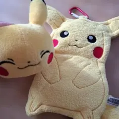 【週末限定】ポケモンころりんフレンズぬいぐるみピカチュウ& ぺたふわポーチ