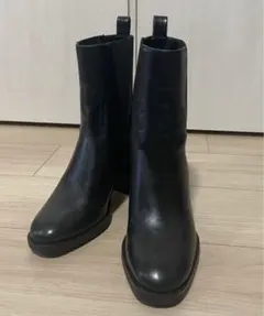 【tantanさま専用】ZARA ザラ　ブラック　サイドゴアブーツ　37