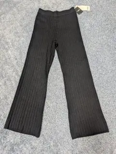 MOUSSY　　リブニットパンツ　黒　未使用
