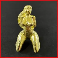 Brass Bronze Statue of a Beautiful Woman, Bound Nude, Tortoise Shell Bondage Object, Antique Art Piece