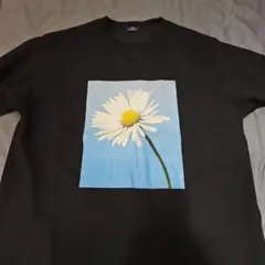 ITEMS URBAN RESEARCH 花プリント Tシャツ 黒