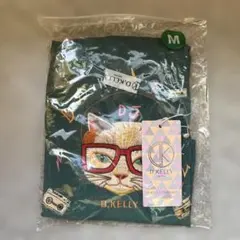 D.KELLY 猫刺繍 トートバッグ グリーン
