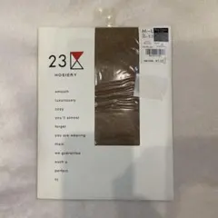 23区 HOSIERY ストッキング 花柄 M-L ビスタブラウン