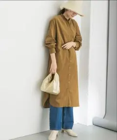 アーバンリサーチ　コーデュロイシャツワンピース