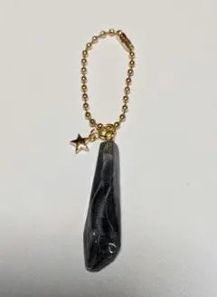 #250 キーホルダー レジンキーホルダー チャーム ハンドメイド 黒