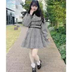 ロジータ チェック柄 コート アウター 冬服 量産型 地雷系