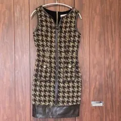 Sobre ノースリーブツイードワンピース M