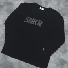 WIND AND SEA × SNKRDUNK ロンT ロゴ ブラック M