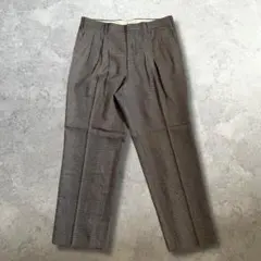 チェックパンツ スラックス テーパード メンズ ウール混のサムネイル