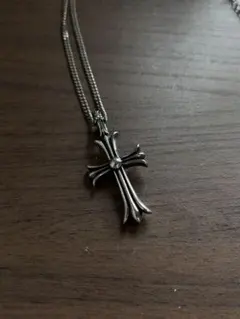 シルバー925 クロスペンダント スモールベイル ペーパーチェーン50cm