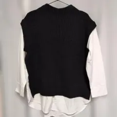 ニットベスト シャツ