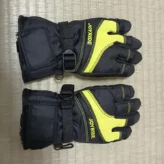 JOY RIDE 子ども用スノーグローブ(裏起毛)　ジュニアSS　黒/黄