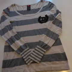 tシャツ 長袖 刺繍