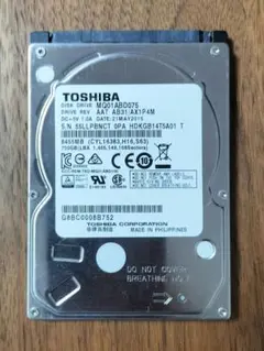 TOSHIBA MQ01ABD075 750GB HDD