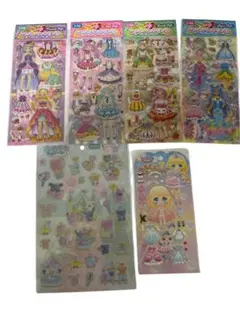 プリンセススタイル シール 5枚セットプクプクシ－ル6枚まとめ売り