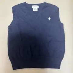 RALPH LAUREN ネイビー ニットベスト 90cm