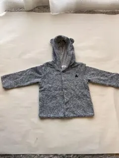 美品　baby GAP フード付きグレーアウター