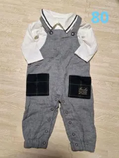 サロペット　オーバーオール　ブランシェス　シャツセット