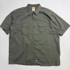 Dickies ワークシャツ カーキのサムネイル