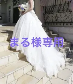 AIMER✨ウェディングドレス✨ベアトップ✨ビーズ装飾✨ホワイト✨高級ドレス✨ AIMER✨ウェディングドレス✨ベアトップ✨ビーズ装飾✨ホワイト✨高級