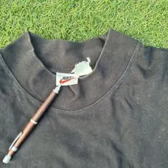 希少　90s NIKE 白タグ 刺繍ロゴ ロンT ブラック　ヴィンテージ値下げ可