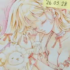手描きイラスト　2026.03.28 ヒツジ　女の子　セクシー　オリジナル