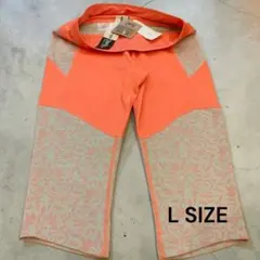 【新品】super.natural ヨガレギンス レディースM オレンジ×柄Lのサムネイル