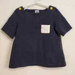 プチバトー 110 ネイビー ショートスリーブ Tシャツ